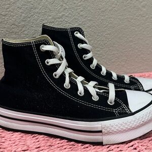 Converse Black and White Kids High-Top Sneakers